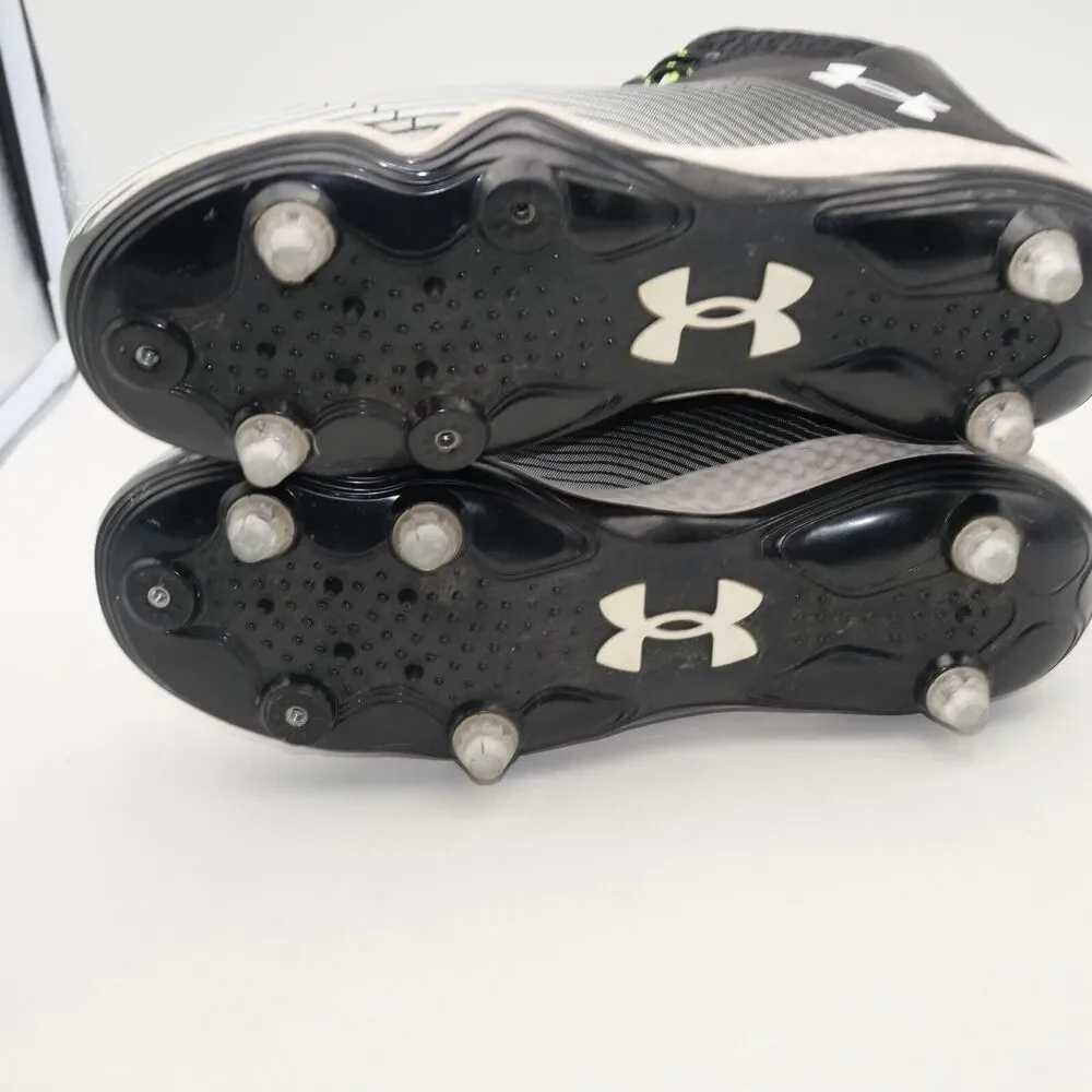 Under Armour Men's 11 UA Highlight Hammer 2.0 MC Football Cleats Black White